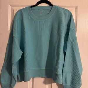 Aerie New Love Corded Cropped Sweatshirt